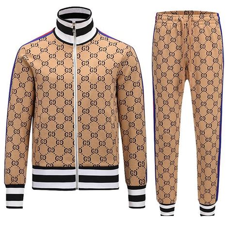 gucci green tracksuit men|Gucci men's tracksuit set.